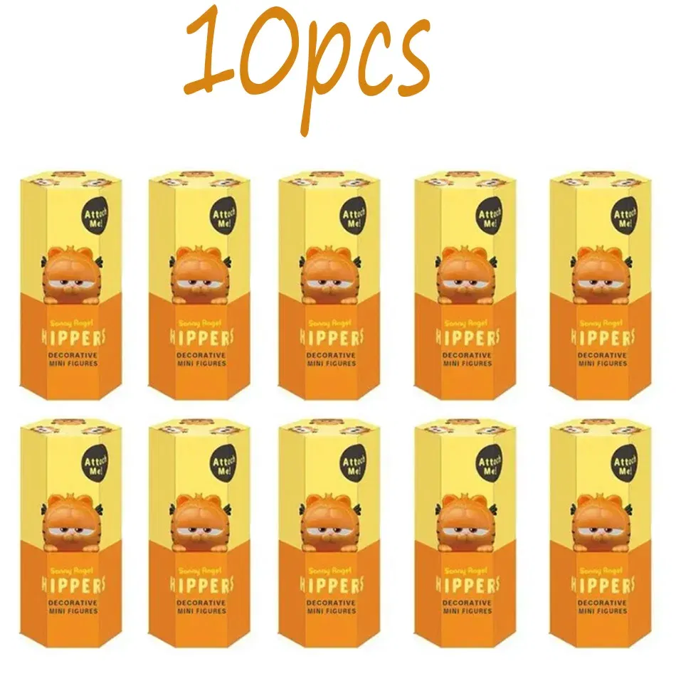 Color: black - Nieuwe Garfield Sonny Angel Blind Box Capybara Anime Figuren Ornamenten Poppen Fans Kinderen Kerstcadeau