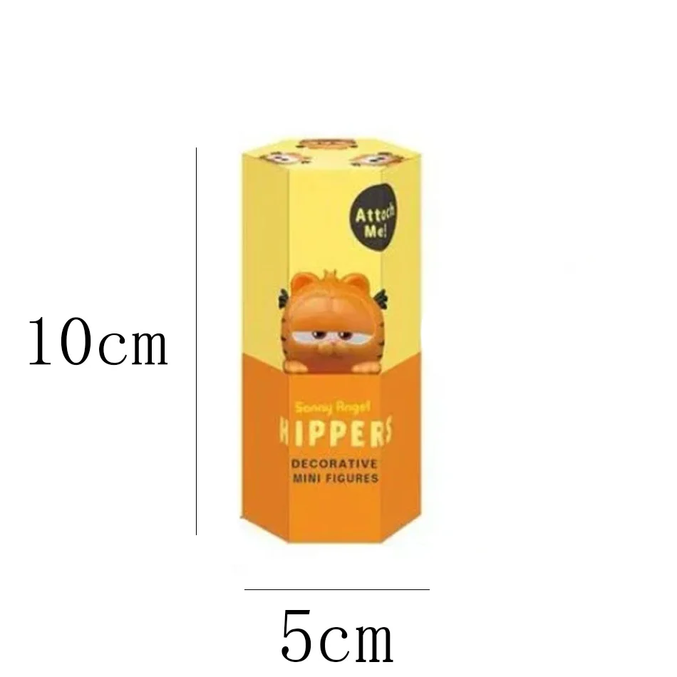 Color: black - Nieuwe Garfield Sonny Angel Blind Box Capybara Anime Figuren Ornamenten Poppen Fans Kinderen Kerstcadeau