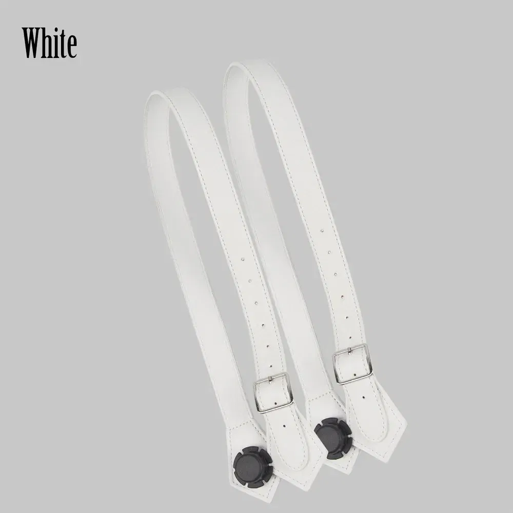 Color: WHITE - TANQU Diamond Shaped Variable Handle for Obag Long Adjustable Handles with Drop Buckle for O Bag for EVA Bag Body