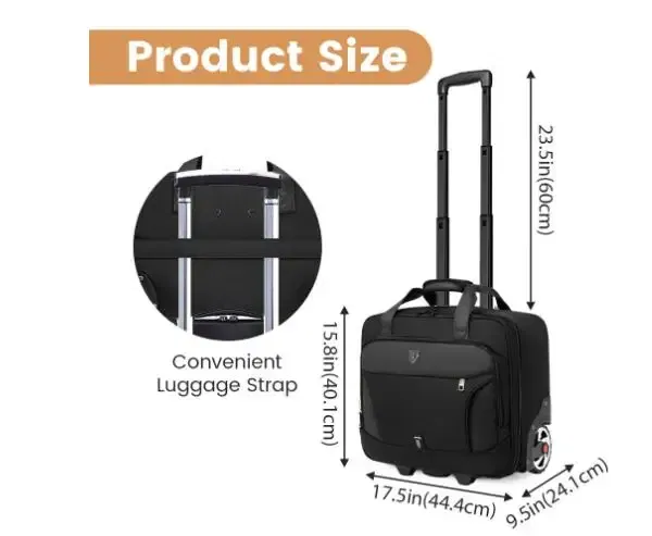 Color: Beige - Men Travel Luggage Bag Men Business Trolley Bag Wheeled bag Oxford Suitcase Travel Rolling Bags On Wheels Carry On Luggage Bag