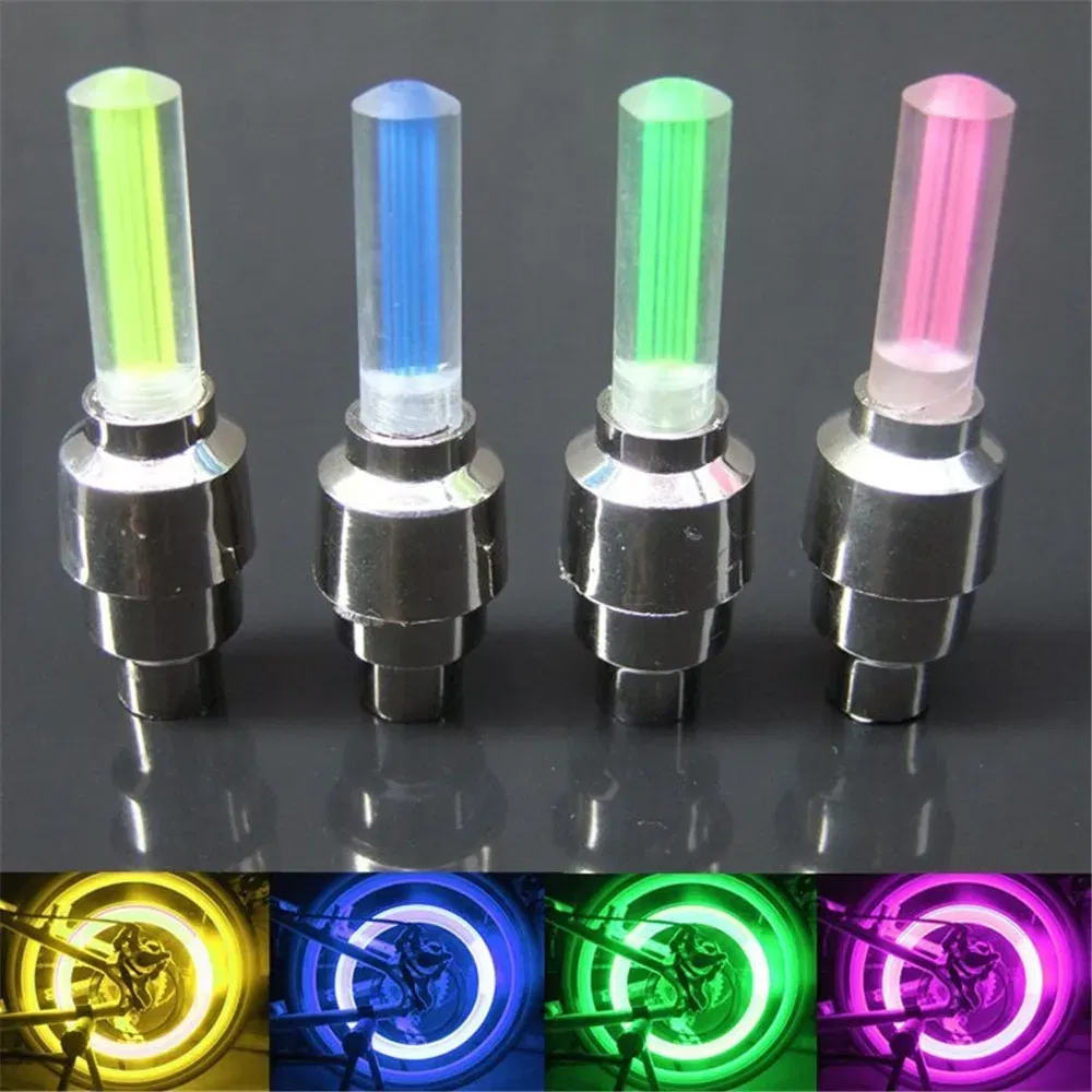 Color: Burgundy, Ships From: CHINA - Bike Valve Caps Lamp Neon Spoke Light Bike Cool LED Flash For Road Bicycle MTB Motorcycle Car Tire Nozzle Cycling Accessories