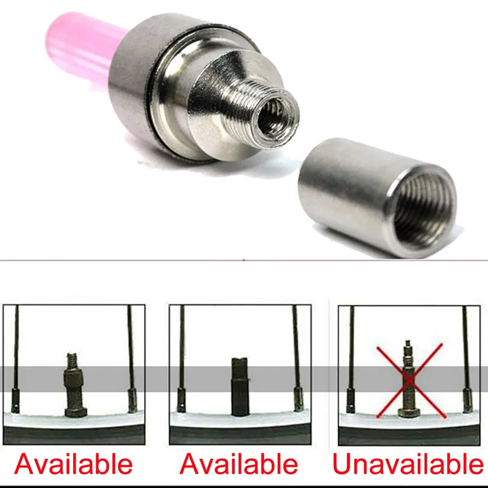 Color: Burgundy, Ships From: CHINA - Bike Valve Caps Lamp Neon Spoke Light Bike Cool LED Flash For Road Bicycle MTB Motorcycle Car Tire Nozzle Cycling Accessories