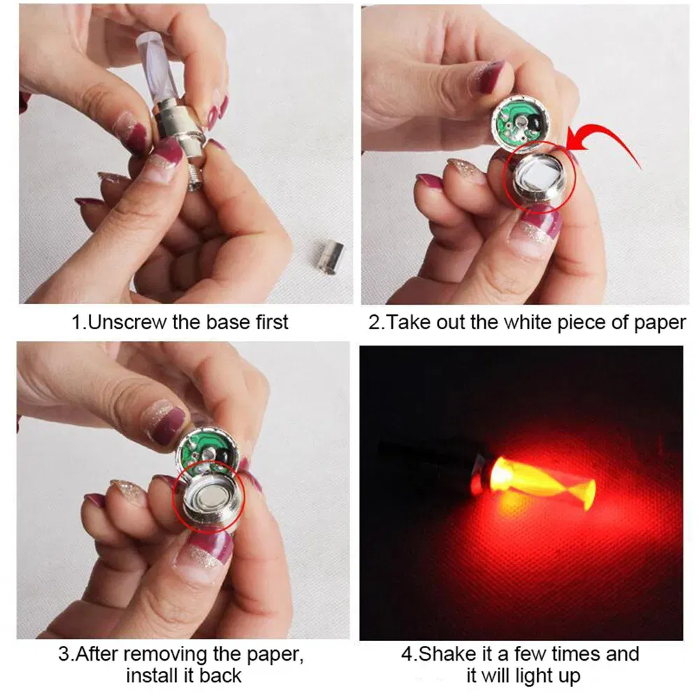 Color: Burgundy, Ships From: CHINA - Bike Valve Caps Lamp Neon Spoke Light Bike Cool LED Flash For Road Bicycle MTB Motorcycle Car Tire Nozzle Cycling Accessories