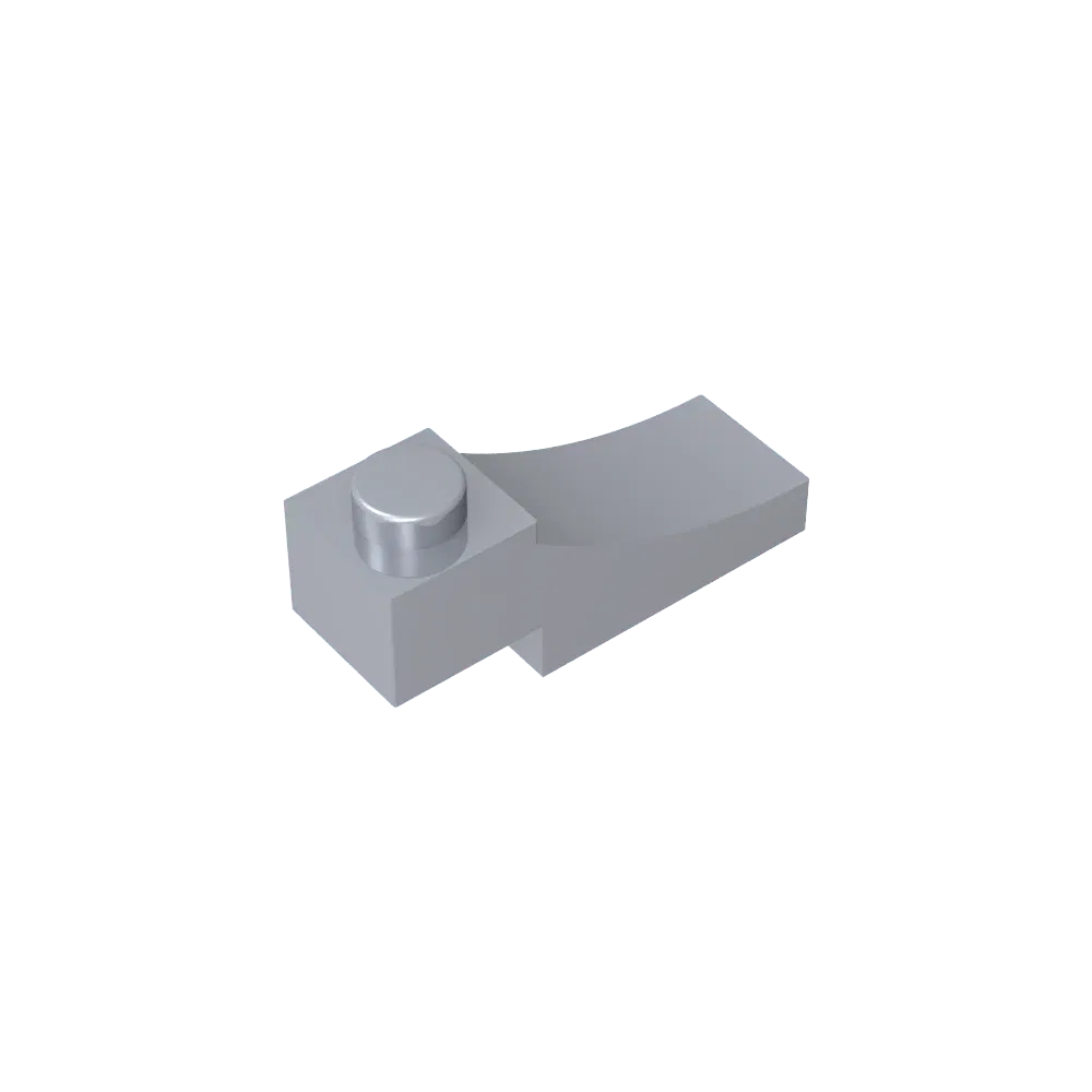 Color: Light Blue - Gobricks GDS-2183 Brick Curved 3 x 1 with 2/3 Inverted Cutout compatible with lego 70681 Assembles Building Blocks