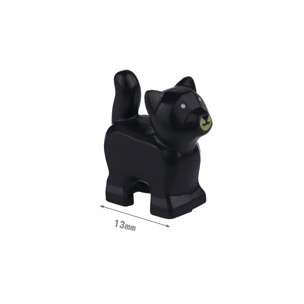 Color: Silver - MOC City Animal Building Block Figures Hare Dairy Cow Squirrel Dolphin Pug DIY Farm Street View Accessories Bricks Toys Gifts