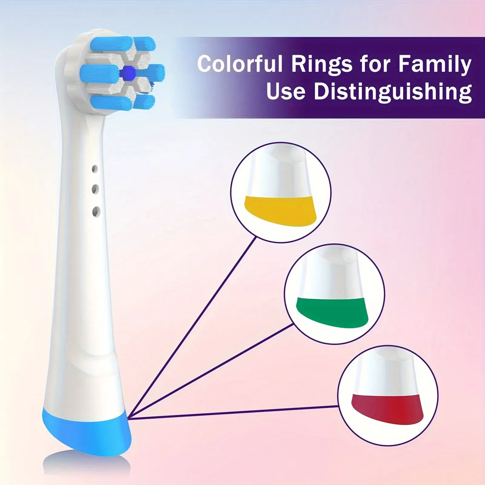 Color: MULTI - Toothbrush Head Compatible with Oral-B iO Series Electric Toothbrushes, iO3/iO5/iO6/iO7/iO8/iO9/iO10 Brush Heads Ultimate Clean