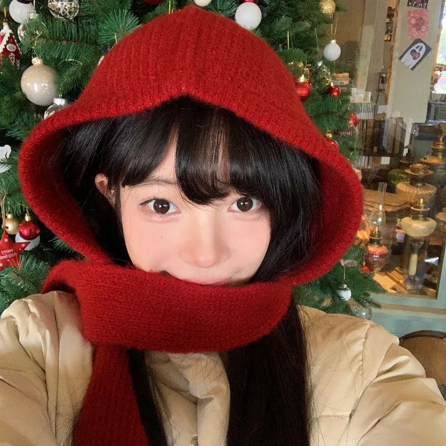 Knitted Beanies Cap For Men&Women Winter Warm Unisex Hooded Hat Neck Collar Scarf Cap Ski Beanie Cold Hats Balaclava Caps Bonnet