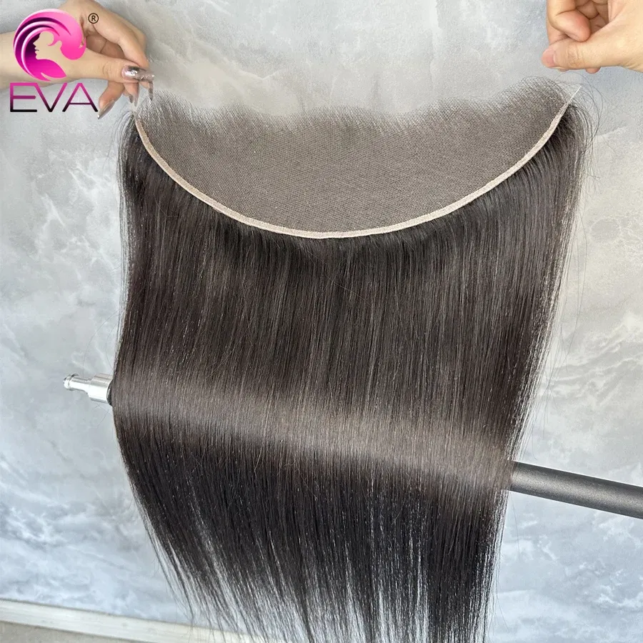Color: Pink, Material Grade: Remy Hair, Stretched Length: 16inches - Eva 5x5 Hd Lace Closure Straight 13x4 Lace Frontal Closure Hand Tied Human Hair Closures Free Part Hd Lace Closure Pre Plucked