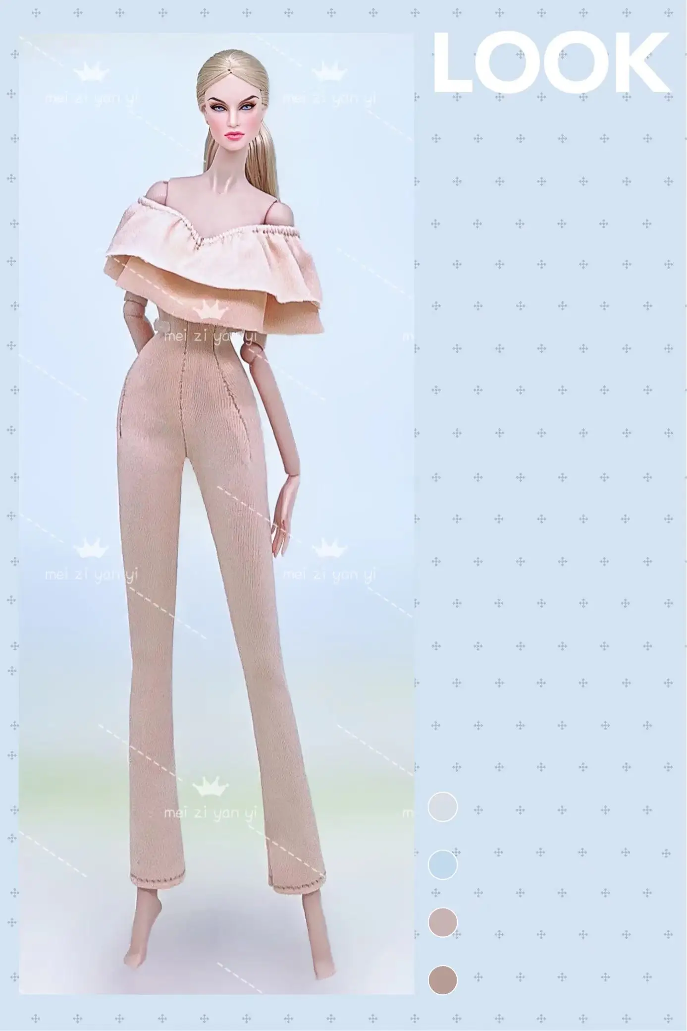 Color: Yellow - Clothes for barbie doll accessories Dress