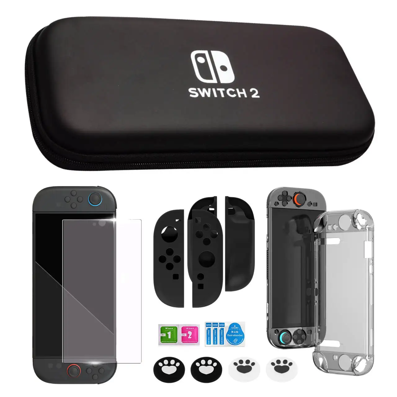 Color: WHITE - 2025 New Nintendo Switch 2 Travel Carrying Bag Protective Cover Hard Shell Pack Game Travel Storage Bag Joy-Con Protective Cover