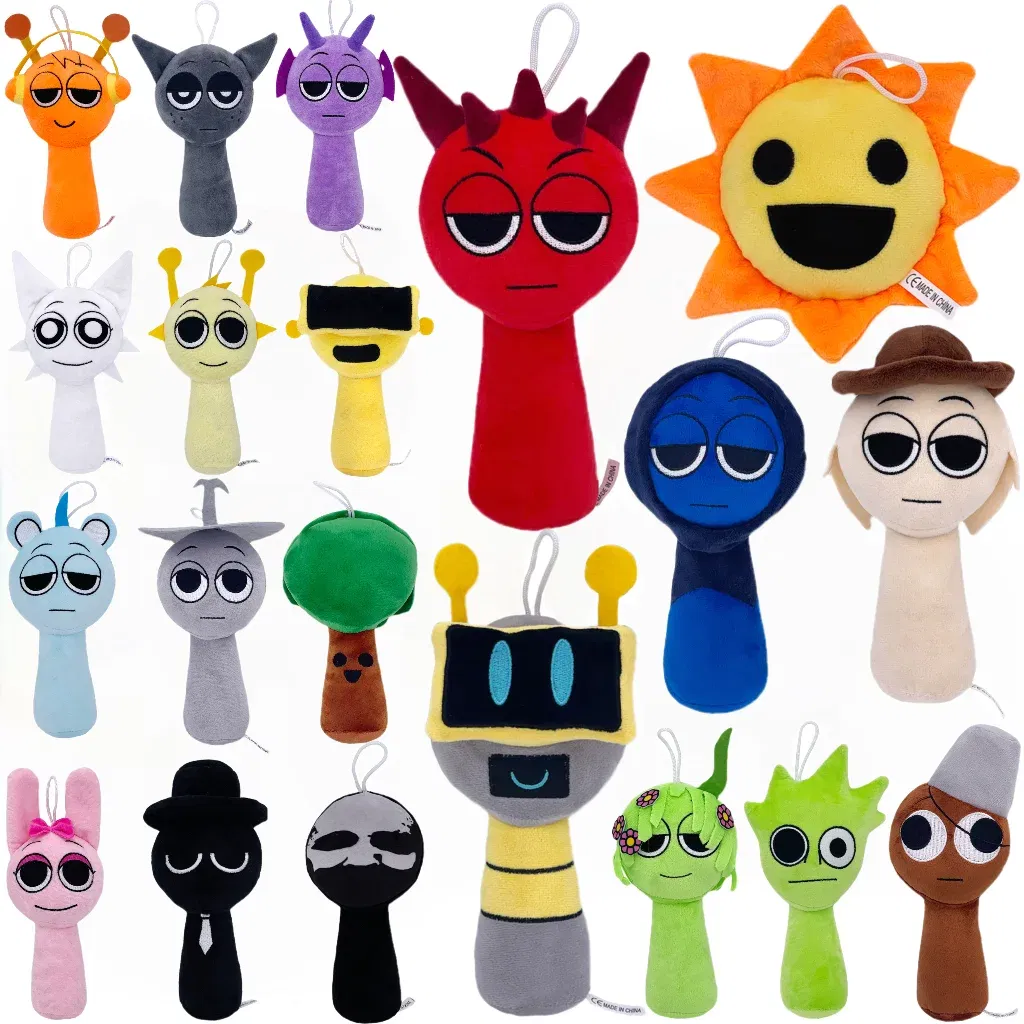 Color: DeepPink - Sprunki Plush Toys Sprunki Incredibox Plushie Sprunki Soft Game Cartoon Pillow Kids Birthday Gifts Stuffed Dolls Christmas Gift