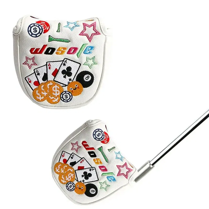 Ships From: CN, Color: Blue - Golf Iron Covers Golfs Rod Covers Golfing Golf Iron Head Covers PU Leather Waterproof Golf Club Headcover Iron Putter Head Cover