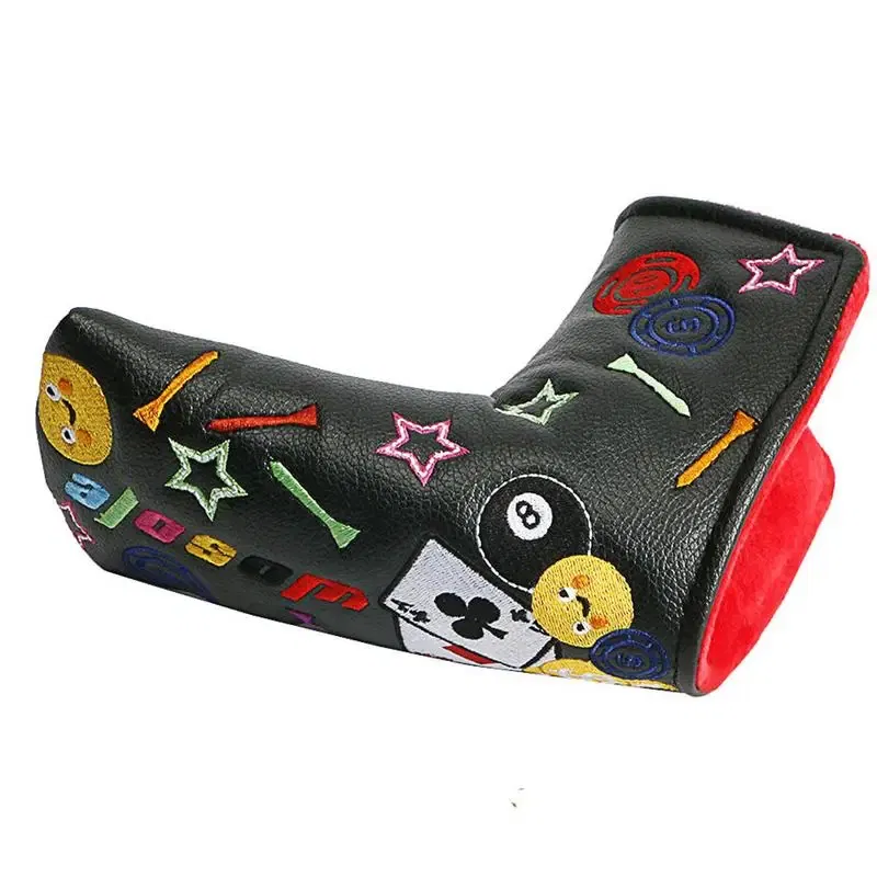 Ships From: CN, Color: Blue - Golf Iron Covers Golfs Rod Covers Golfing Golf Iron Head Covers PU Leather Waterproof Golf Club Headcover Iron Putter Head Cover