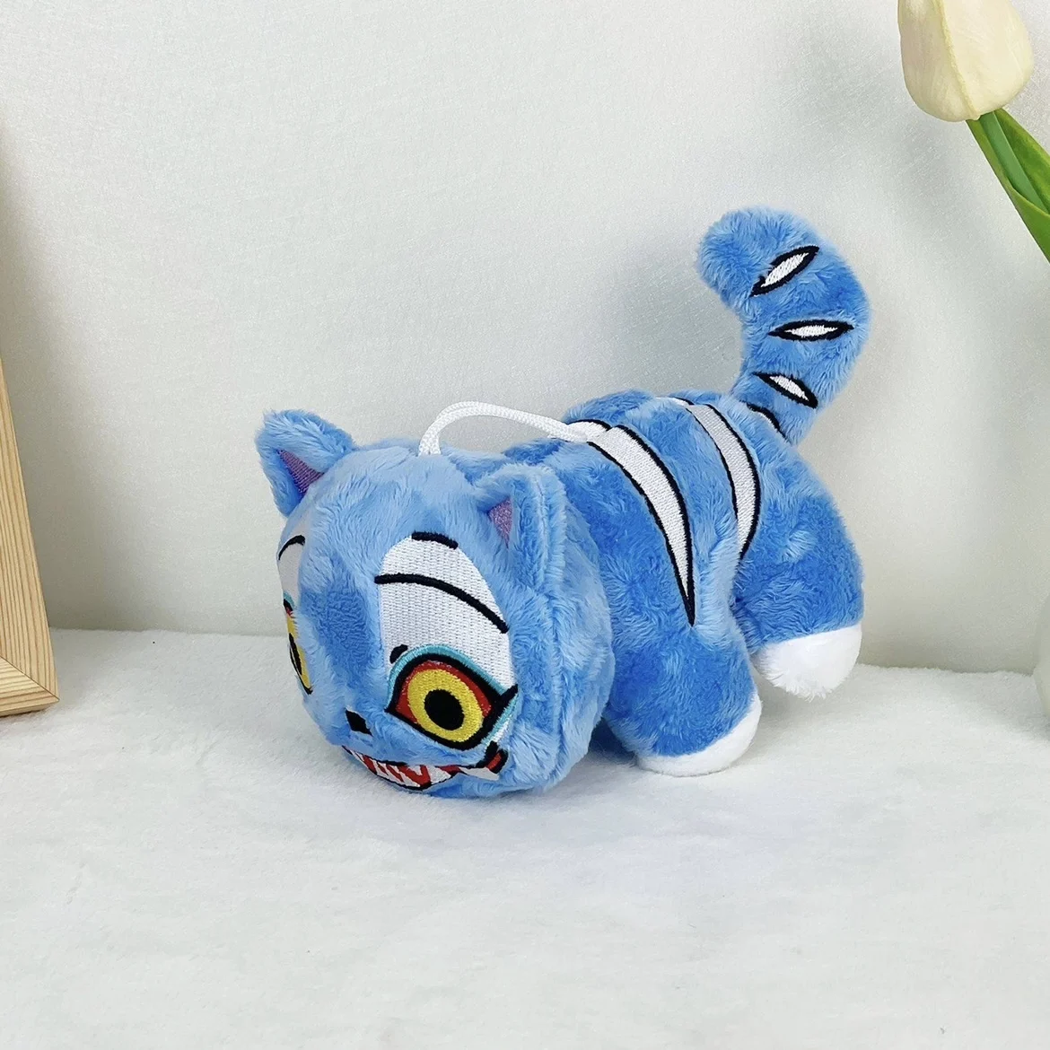 Color: Orchid - TreasuringU New hot Kpop Demon Plush Toys Game Hunters Tiger Stuffed Toy Doll Blue Tiger Animals Plushie Birthday Gifts