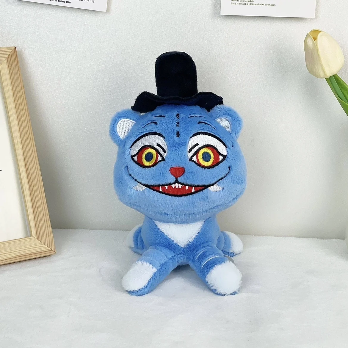 Color: CRIMSON - TreasuringU New hot Kpop Demon Plush Toys Game Hunters Tiger Stuffed Toy Doll Blue Tiger Animals Plushie Birthday Gifts