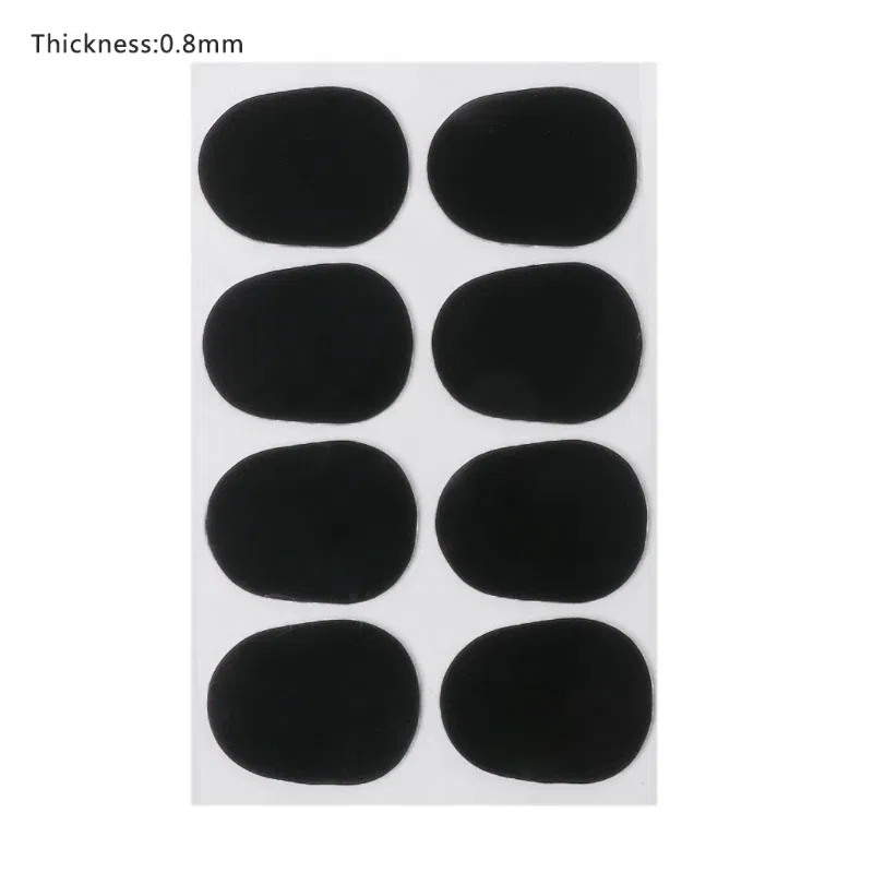 Color: Light Grey - Big sale8pcs Treble/Alto/Tenor Sax Clarinet Mouthpiece Patches Pads Cushions 0.5mm 0.8mm
