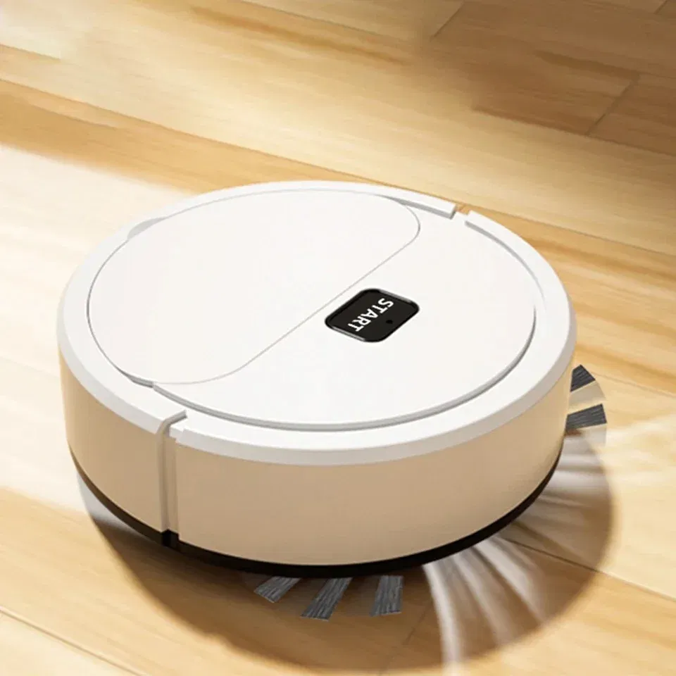 Color: black - Fully Automatic Sweeping Robot Sweep Vacuum Cleaner Mopping The Floor Mini Cleaner Home Use Lazybones Intelligent 3 In1 Sweeper