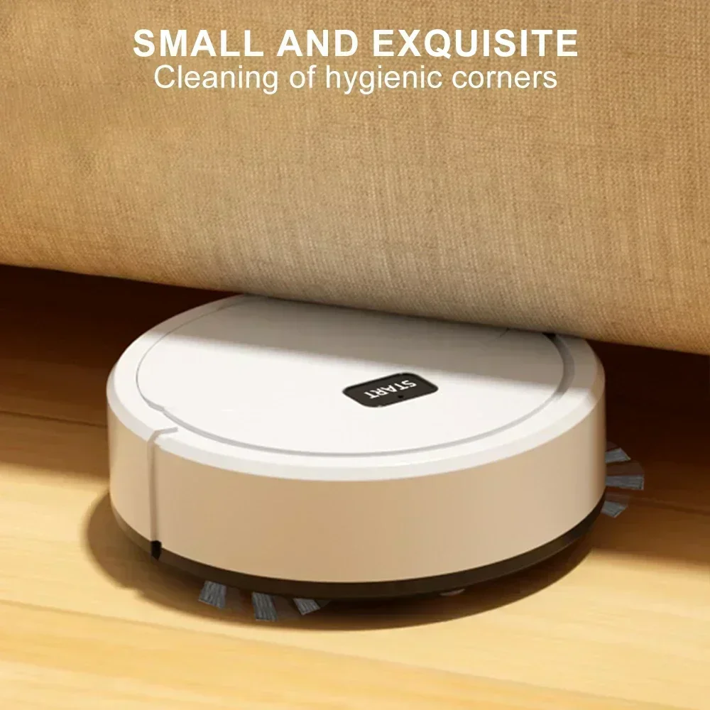 Color: black - Fully Automatic Sweeping Robot Sweep Vacuum Cleaner Mopping The Floor Mini Cleaner Home Use Lazybones Intelligent 3 In1 Sweeper