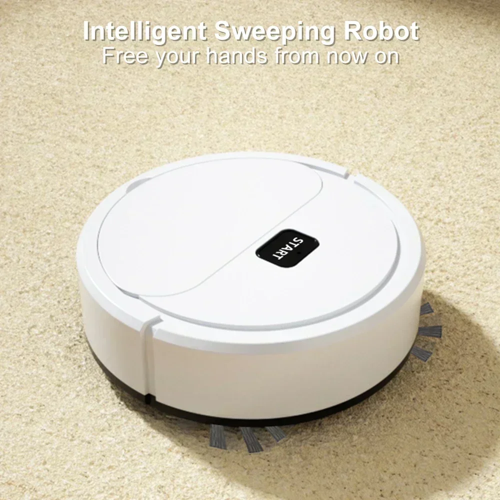 Color: black - Fully Automatic Sweeping Robot Sweep Vacuum Cleaner Mopping The Floor Mini Cleaner Home Use Lazybones Intelligent 3 In1 Sweeper