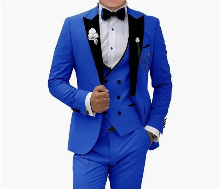 Color: Burgundy, Size: S - Pink Prom Suit for Men  3 Piece Jacket Vest Pants Set   Peaked Lapel Blazer   Outfit Costume Birthday Party