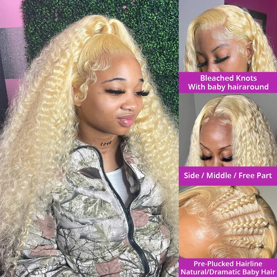 Color: 4/30HL, Stretched Length: 30inches, Density: 150%, Ships From: CHINA - 613 Hd Lace Frontal Wig 13X6 Blonde Lace Front Wig Human Hair 13X4 Curly Lace Front Human Hair Wig Hd Lace Wig 13X6 Human Hair