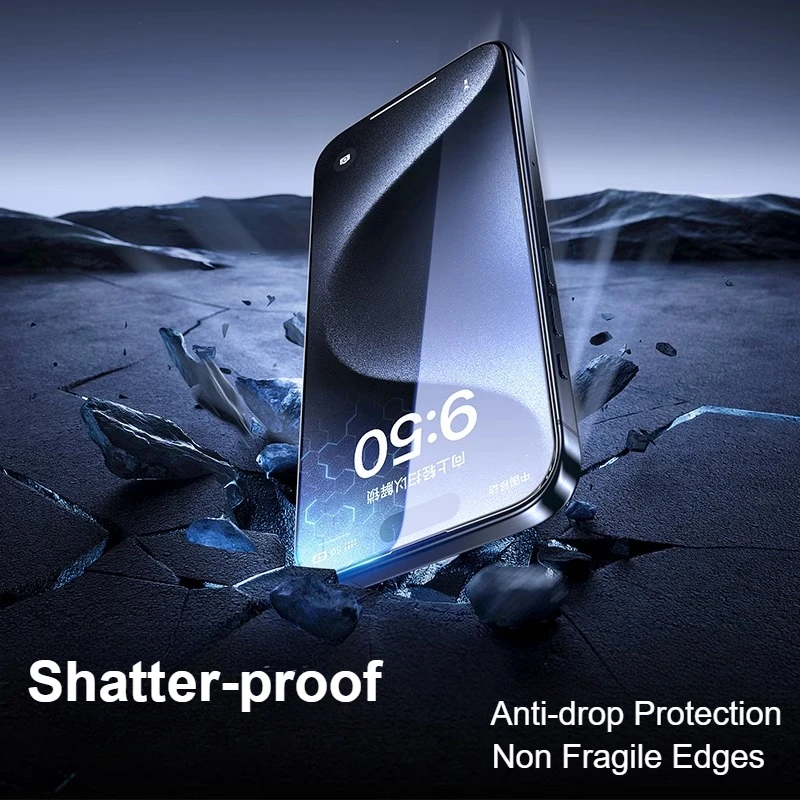 Color: Other, Material: pet - SmartDevil 2/3PCS Anti-fingerprint Tempered Glass Film for iPhone 15Pro Max 14Pro 13 15 Non-full Cover HD Clear Screen Protector