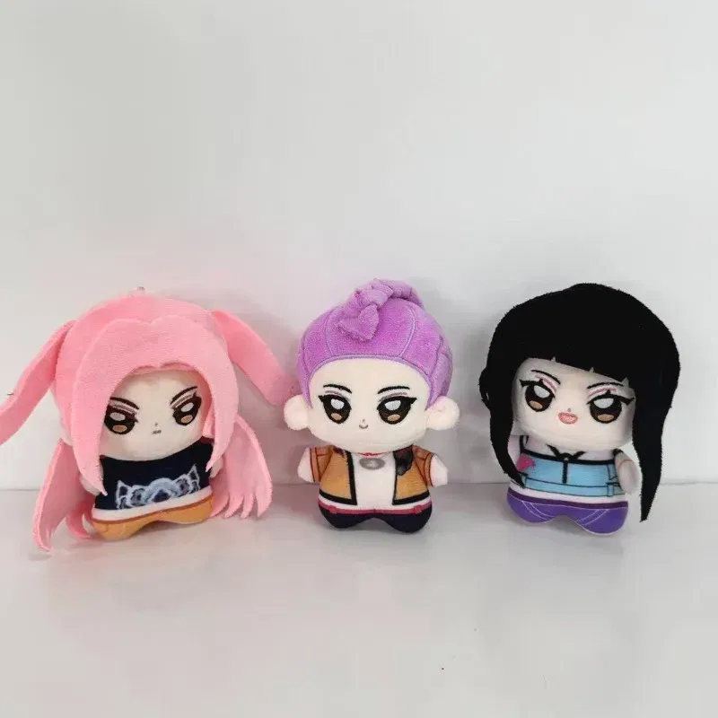Color: MistyRose - 10cm K-pops Demons Hunters Plush Toy Pendant Anime Saja Boys Stuffed Doll Anime Figure Rumi Keychain Dolls Zoey Room Decor Gift