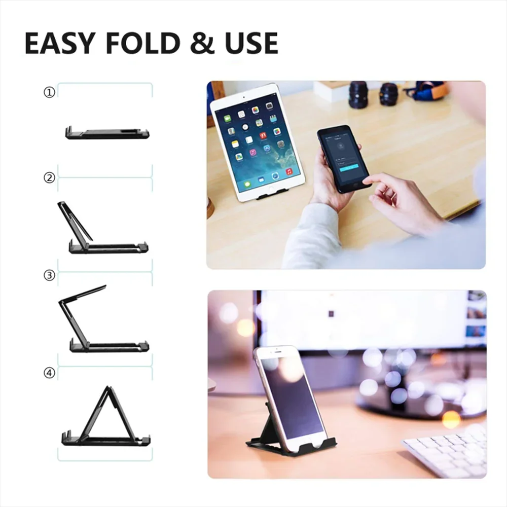 Color: Other - Table Phone Holder Bracket Desktop Stand For iPad iPhone Samsung Xiaomi Huawei Folding Universal Mobile Phone Stand