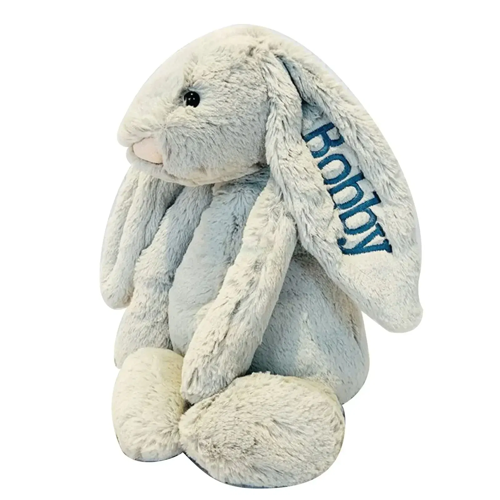 Color: Red, Ships From: CN, Height: 31cm-50cm - Personalied Baby Gifts Embroidered Plush Bunny Toys with Kids Customized Name First Easter Boys Girls Birthday Gifts Children