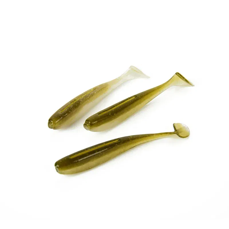 Color: Navy Blue - 5Pcs/lot 65mm 1.8g Wobblers Fishing Lures Swimbaits Silicone Soft Bait Double Color Carp Artificial Soft Lure