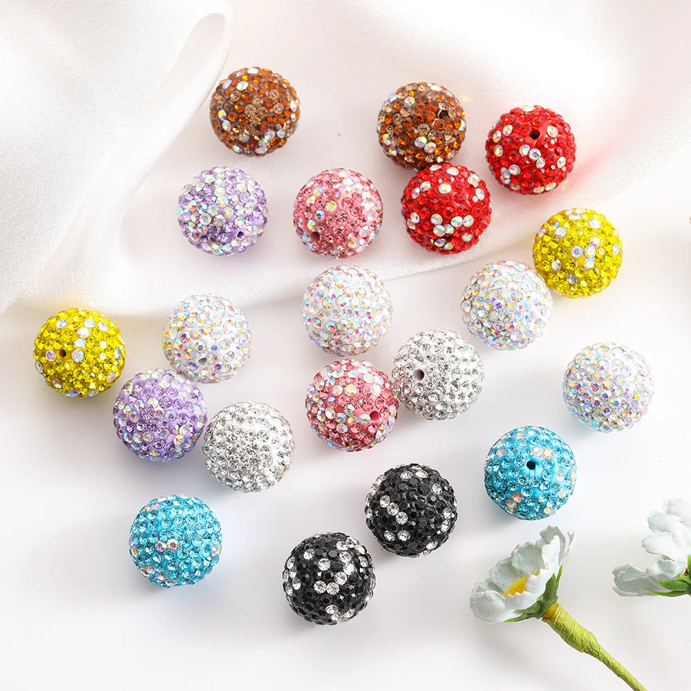 Color: PURPLE, Item Diameter: 2mm - 16mm Colorful Ceramic Clay Ball Scattered Beads Diy Mobile Phone Chain Necklace Bracelet Accessories