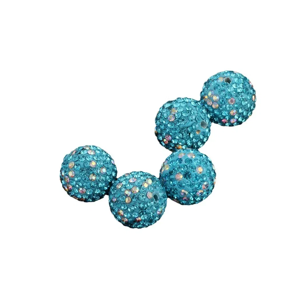 Color: PURPLE, Item Diameter: 2mm - 16mm Colorful Ceramic Clay Ball Scattered Beads Diy Mobile Phone Chain Necklace Bracelet Accessories