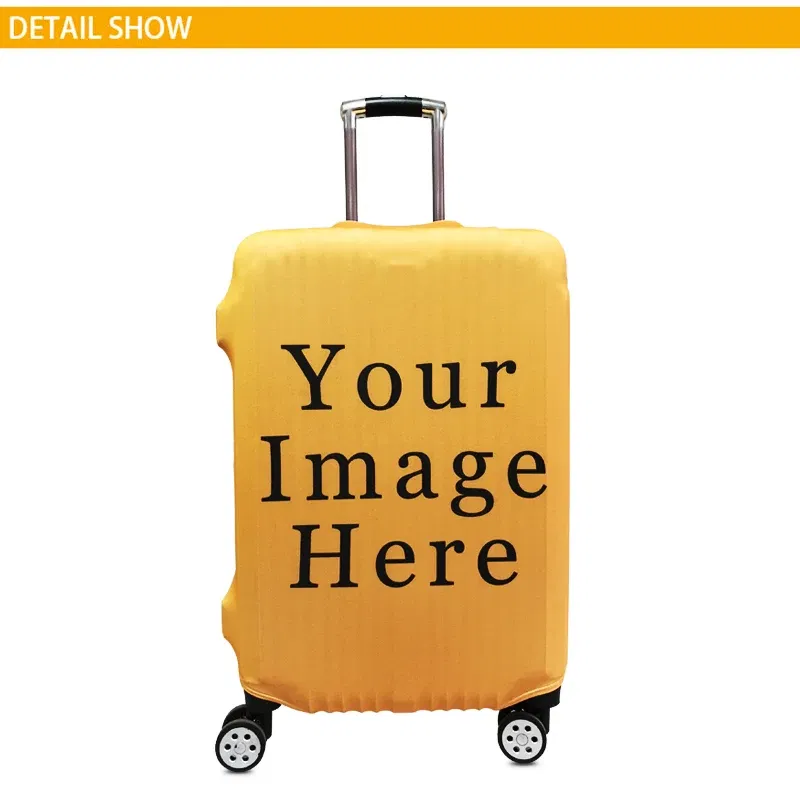 Color: GRAY, Size: S - Lilo Stitch Elastic Luggage Protective Cover Trolley Suitcase Dust Bag Case Cartoon Travel Accessories