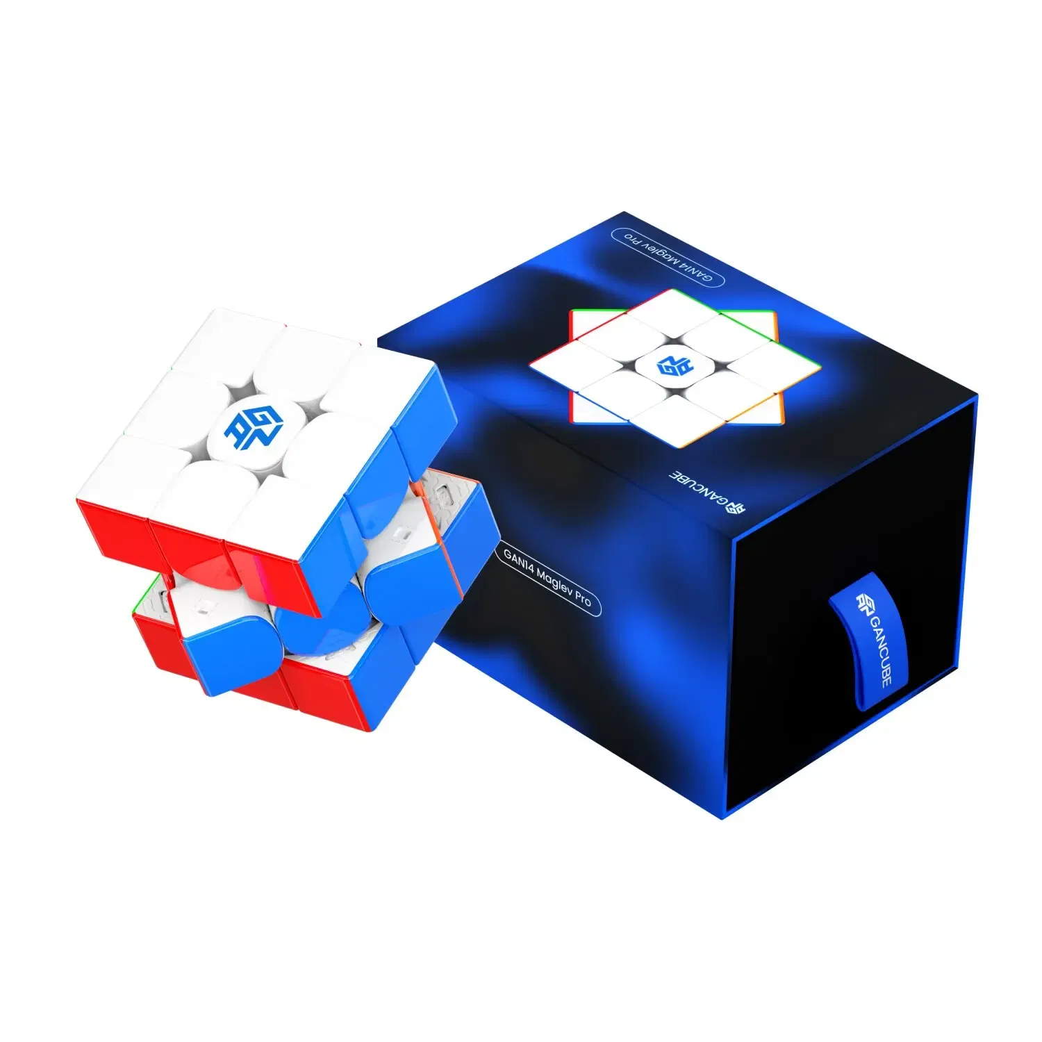 Color: Blue - GAN14 Maglev Pro 3?—3 Magnetic Magic Cube UV GAN 14 Professional 3x3x3 Speed Puzzle Children's Toys 3?—3?—3 Speedcube Magico Cubo