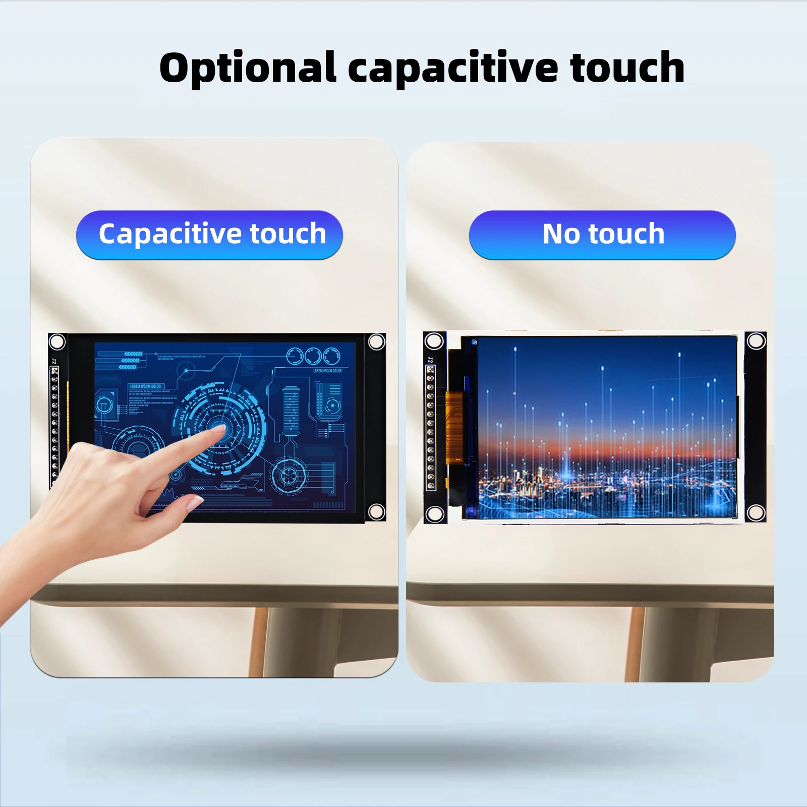 Color: WHITE - 3.5 inch SPI TFT LCD Screen Colorful IPS capacitive Touch Display Module ST7796 320*480 IPS For Esp32&arduino