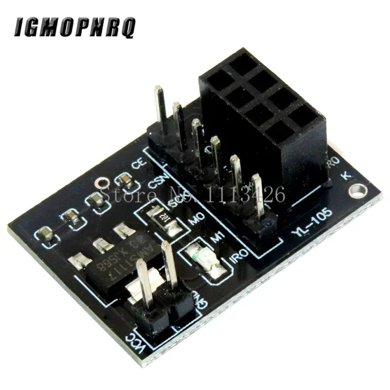 5PCS NRF24L01 Wireless adapter Module 3.3V New Socket Adapter plate Board For 8Pin For arduino