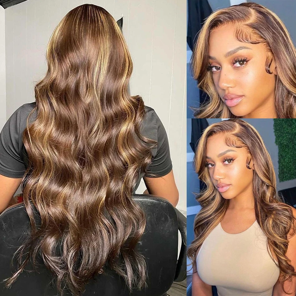 Stretched Length: 24inches, Hair Color: #14, Density: 150%, Ships From: CHINA - Highlight Wig Human Hair Blonde Body Wave 13X6 Hd Lace Frontal Wigs Hd Lace Wig 13X6 Human Hair 13X4 Lace Front Human Hair Wig