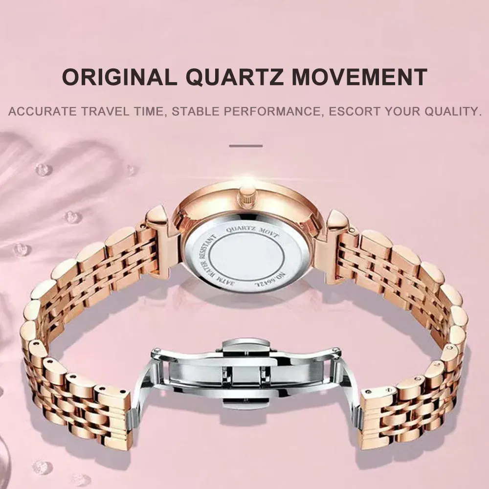 Color: Multicolor - POEDAGAR Luxury Woman Wristwatch Elegant Waterproof Stainless Steel Watch for Ladies Dress Diamond Quartz Women's Watches Reloj