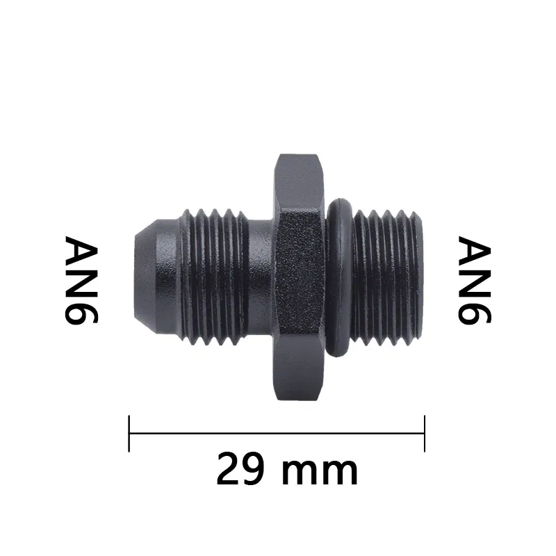 Color: Orange - Oil Hose Straight Fitting Hose Adapter Oil Cooler Fitting An6 to An6 An8 An10 1/2 1/8 3/8 1/4 NPT 5/16,AN10 AN8 to 9MM M18 M12