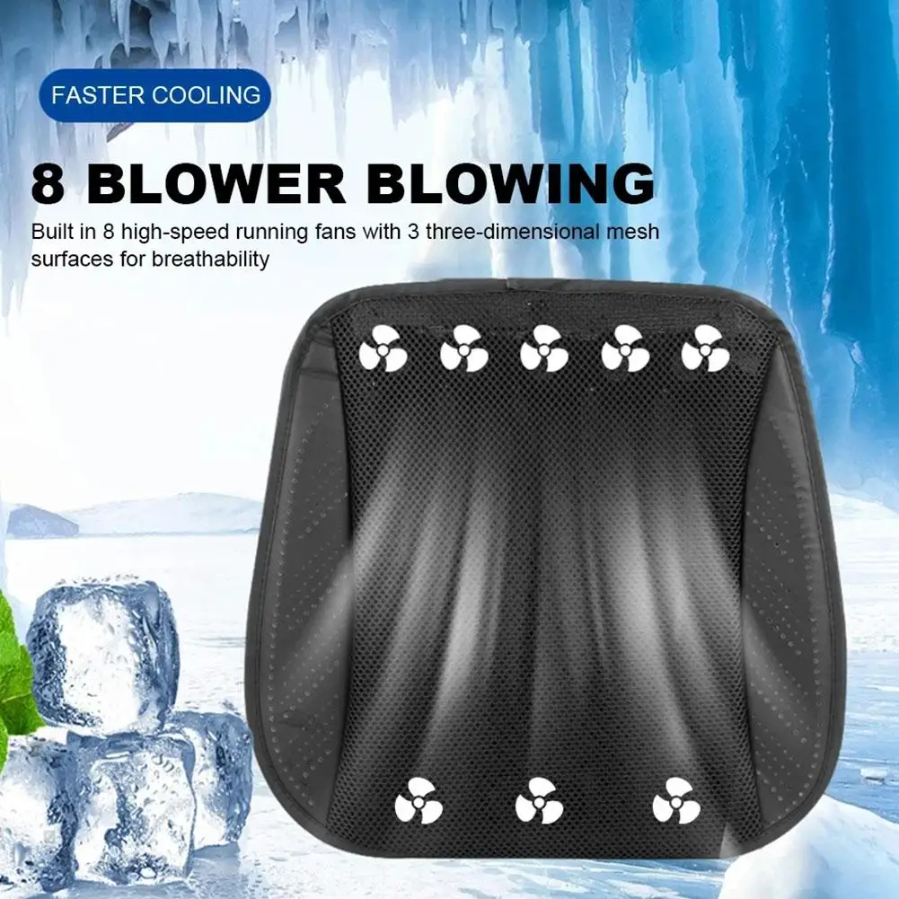 Color Name: camel, Ships From: CN - Summer Cool Seat Cushion With USB Fan Ice Silk Ventilated Seat Cushion Cooling Air Seat Cover For Universal Cars Seat Cushion