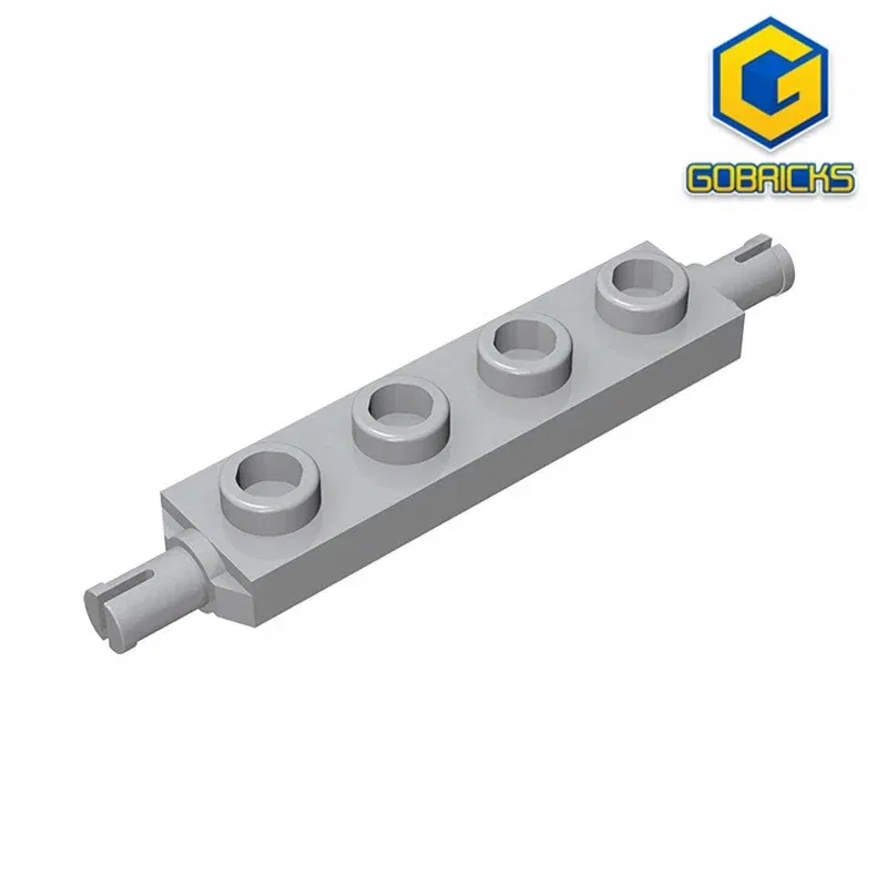 Color: light yellow - Gobricks GDS-1067 Plate, Modified 1 x 4 with Wheels Holder compatible with lego 2926 toys Assembles Building Blocks Technical