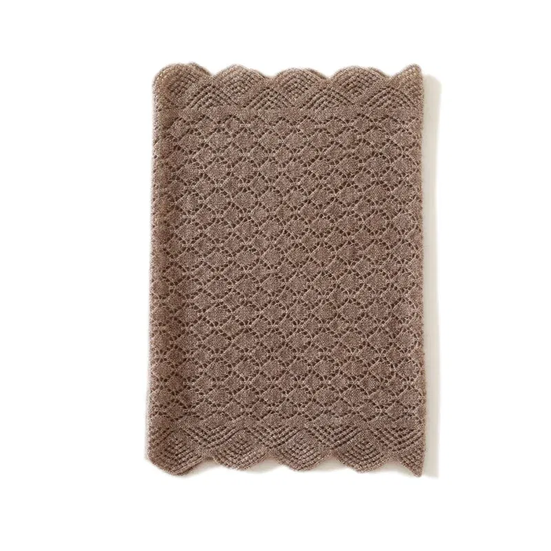 Color: Brown, Size: One Size, Ships From: CHINA, Age Range: >8Y - (100% Cashmere) Women's High-end Cashmere Neck Cover for Warmth, Classic Temperament, Versatile Women