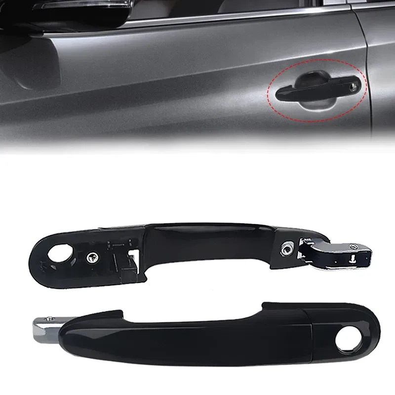 Color: Dark Grey - 1 PCS Left & Right For Hyundai Tucson 2004-2019 83660-2E000 Car External Handle Bowl External Door Handle Ourside Door Handle