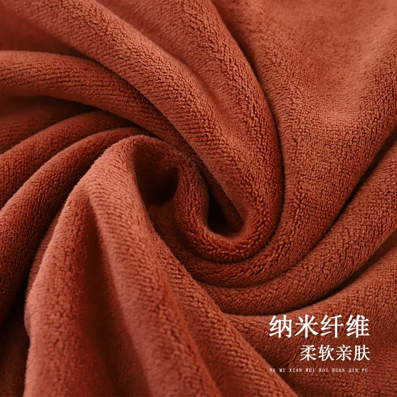 Color: Black, Size: 70x140cm - super large smooth and soft double-sided quick-drying microfiber bath towel thickened non-linting towel Sports beauty bath towe
