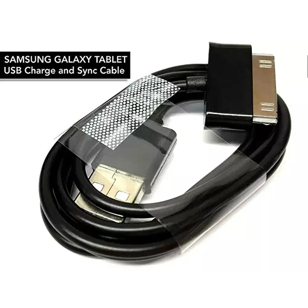 Color: black, Cable Length: 2m - 1m/2m USB Charger Data Cable For Samsung Galaxy TAB P1000 N8000 P5100 P5110 P7510 P7500 P7300 P6200 P6800 P3100 P1010