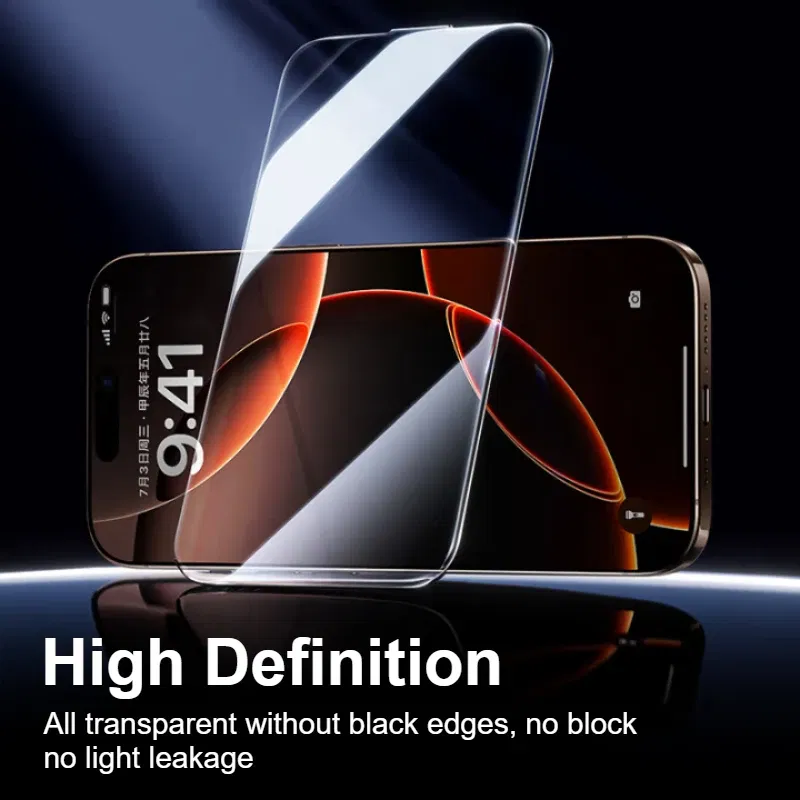 Material: High Definition, Compatibility by Model: iPhone 14 - SmartDevil 1/2PCS Dust-Free Cabin Tempered Glass Film for iPhone 16 Pro Max 15 14 13 Clear Screen Protector Borderless