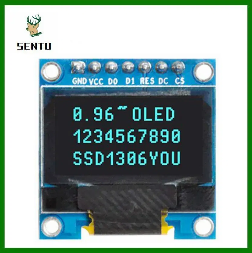 Color: Red - 0.96 inch OLED IIC Serial White Display Module 128X64 I2C SSD1306 12864 LCD Screen Board GND VCC SCL SDA 0.96" for Arduino Black