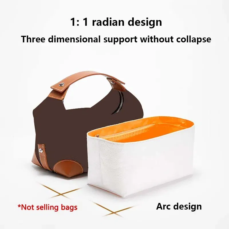 Bag organizer insert for Goyard BOWLING 25 toiletry bag DuPont paper bag support bag handle modification accessories