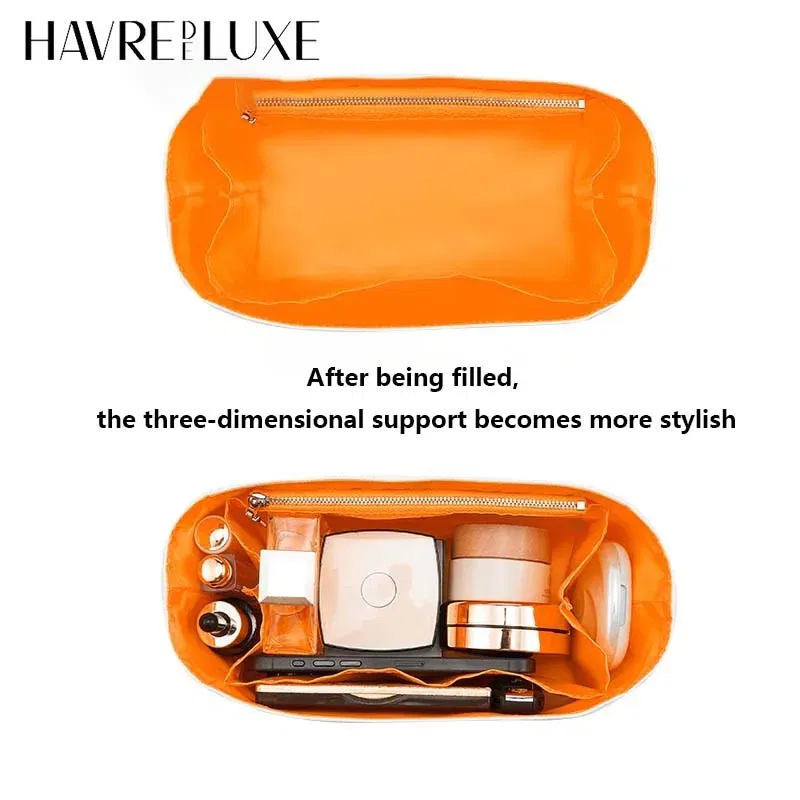 Bag organizer insert for Goyard BOWLING 25 toiletry bag DuPont paper bag support bag handle modification accessories