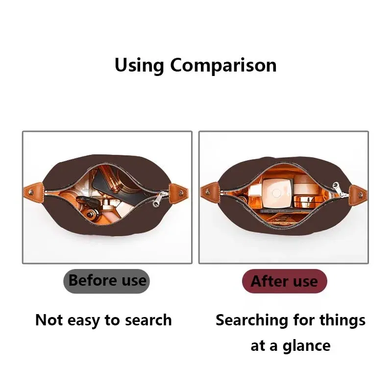 Bag organizer insert for Goyard BOWLING 25 toiletry bag DuPont paper bag support bag handle modification accessories